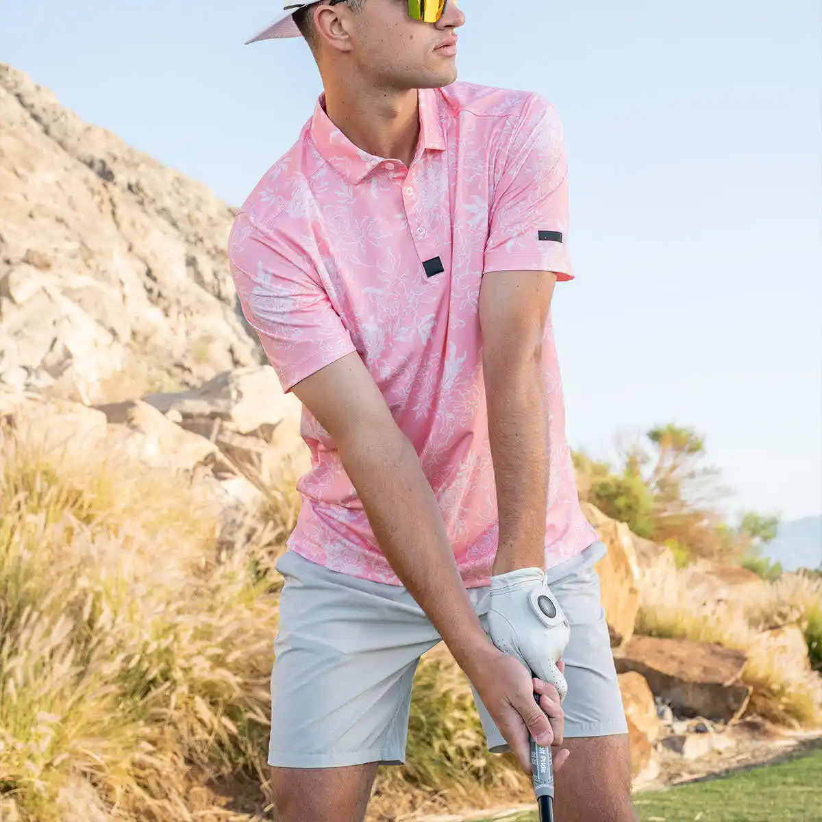 Quick Dry Sublimation Print Shirts Sportswear Golf Shirt Polo Shirts Mens
