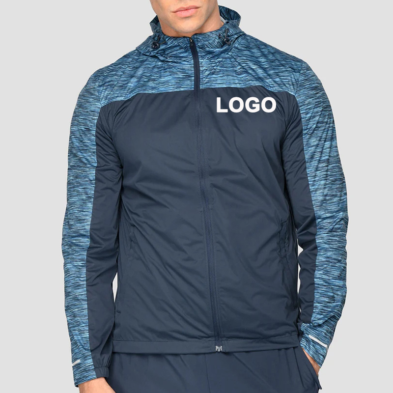 Digital Printing Men Jackets Reflective Heat Transfer Logo 100% Polyester Quick Drying Wholesale