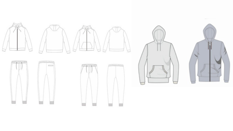Three-dimensional analysis of Hoodie sets