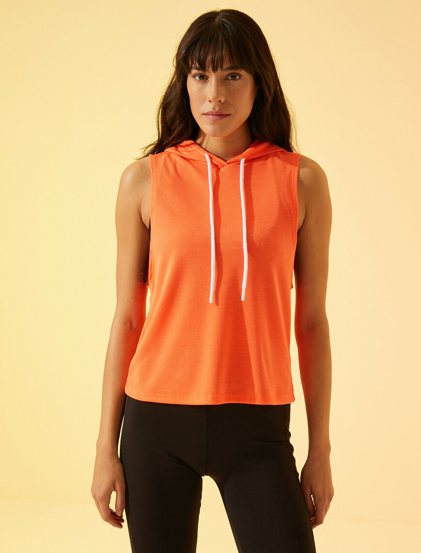 Best Sale Fitness Gym Summer Wear Custom Logo Women Plain Hoody Ribbed Blank Tank Top