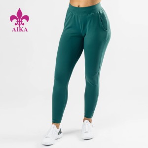 Factory wholesale Yoga Pants -
 High Quality Custom Breathable Cotton Women Elastic Band Tapered Fit Gym Joggers – AIKA
