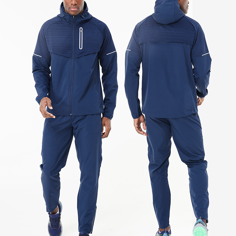 Men Tracksuits Reflective Custom Functional Zip Pockets Custom Digital Printing Wholesale Factory detail pictures