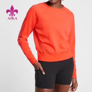 High reputation Custom Track Suits -
 New Fashion Wholesale Cotton Ployester Custom Puckered Crewneck Sweatshirt For Women – AIKA