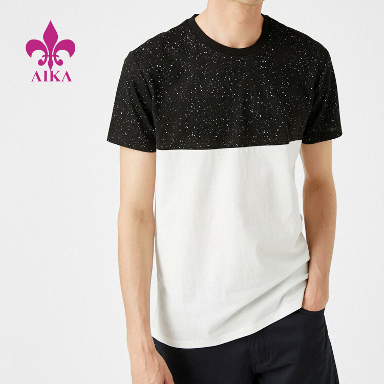 Workout Summer Clothes Anti-pilling Colored Blank Bronzing OEM T Shirt Cutom Printing For Men