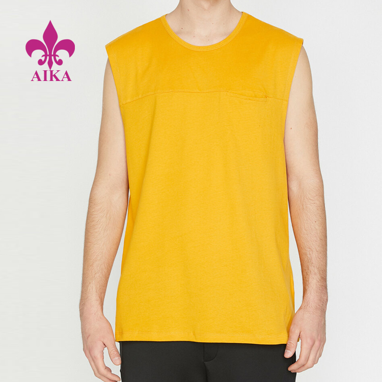 Best Sale Custom Logo Loose Fit Workout Running Singlet Men Blank Gym Tank Top