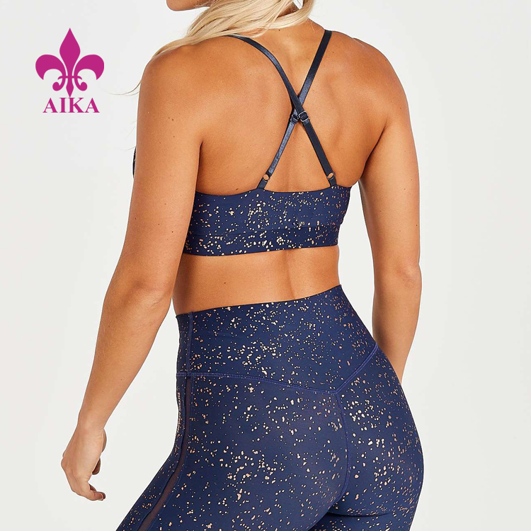 Special Design for Fitness Yoga Pants -
New Ladies Bra Design Fitness Custom Gym Bra Wear Women Wholesale Sports Bra – AIKA detail pictures