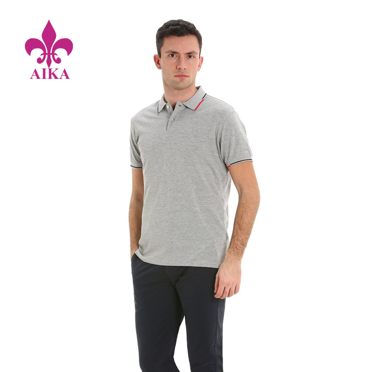 OEM Custom Wholesale Casual Style Cotton Golf Shirts Breathable Polo T-shirts for men