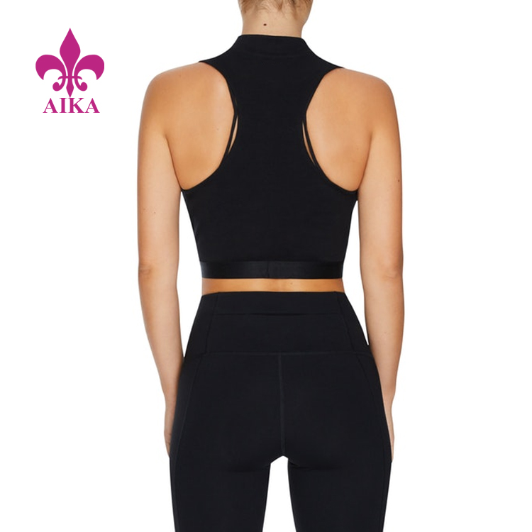 Chinese wholesale Plain Tracksuits -
New stylish sim fit women hoodies half zip gym short length fitness wear running pullover sweatshirt – AIKA detail pictures