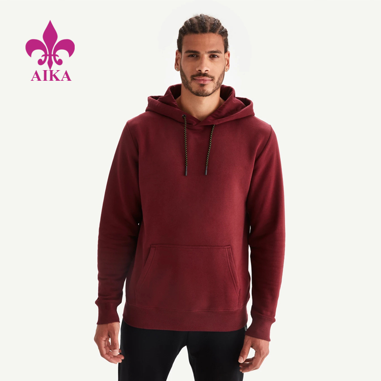 Wholesale Custom Casually Stylish Easy Fit Men Sports Pullover Hoodie Sweatshirt