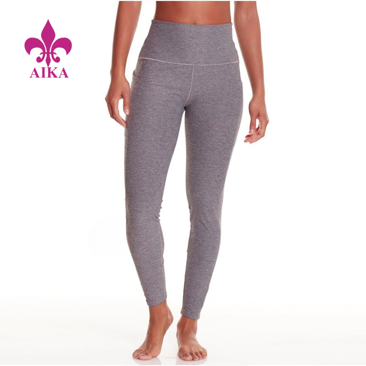 Factory Cheap Gym Tank Tops -
 Wholesale ladies casual and comfortable tights solid workout activewear ankle-lenrth leggings for women – AIKA