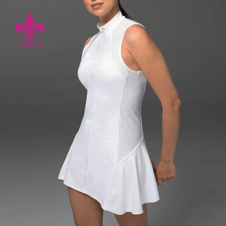 Summer Spliced Design Breathable Lightweight Slim Fit Tennis Dress for Women detail pictures