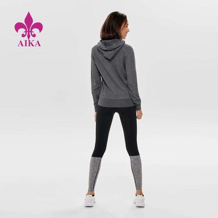 Discountable price Underwear Bra -
Polyester / Cotton Material Solid Color Gym Fitness Sports Hoodie Jacket for Women – AIKA detail pictures