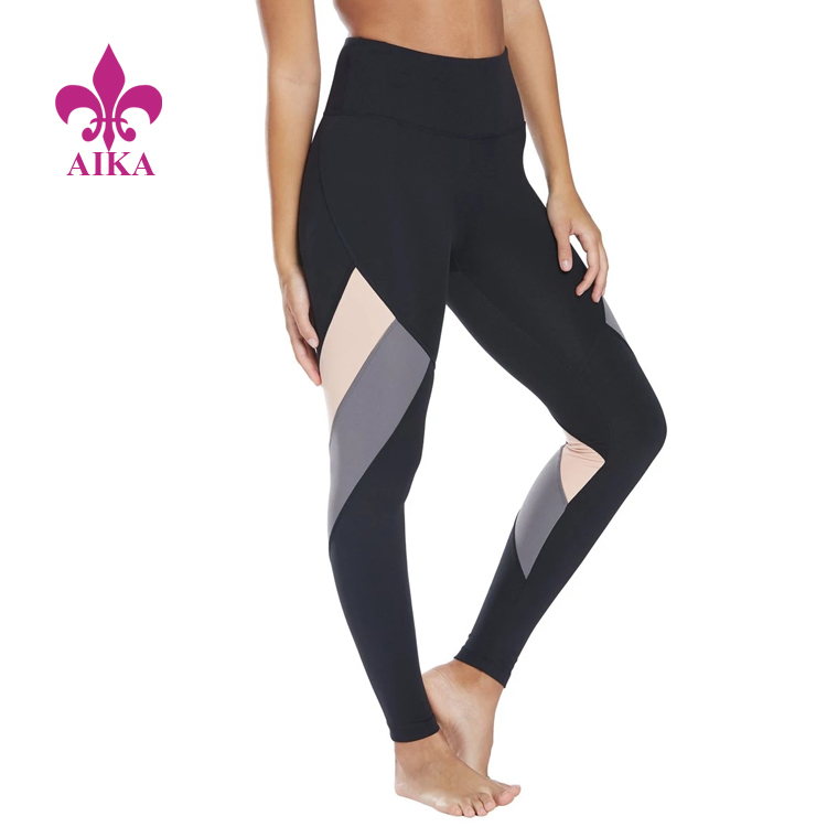 Factory Cheap Gym Tank Tops -
2019 Fashion Design Old School Style Colour Blocked Compression Yoga Sports Women Leggings – AIKA detail pictures