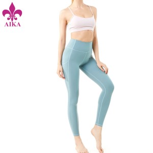 Special Price for Yoga Leggings -
 Newest Design Running Wear Sport Pants High Waist Work Out Gym Leggings With Pockets – AIKA
