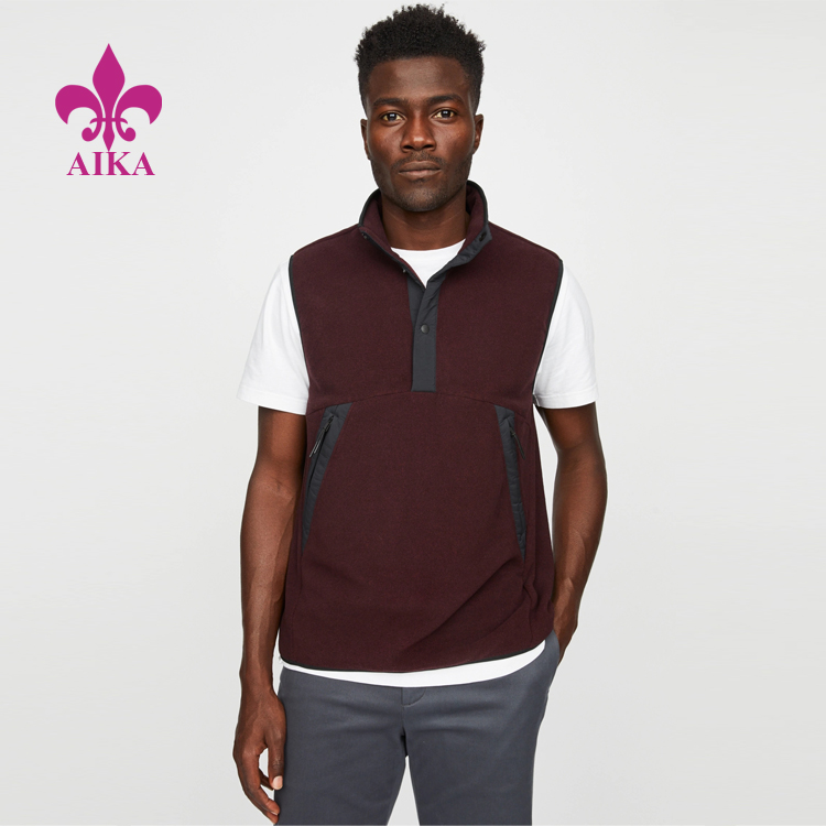 Hot-selling Casual Trousers -
 High Quality Custom Lightweight Breathable Fleece Popover Vest Sleeveless Jacket – AIKA