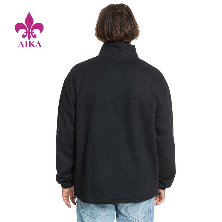 Cheap price Customized Cotton Polyester Joggers -
Wholesale Custom New Casual Desgin High Collar Half Zip Warmth Men Sports Sweatshirt – AIKA detail pictures