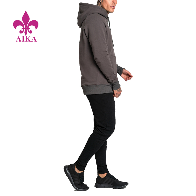 Reasonable price for Sportwear -
Compression Gym Wear Fitness Tracksuit Hoodies Custom Athletic Pullover For Mens – AIKA detail pictures