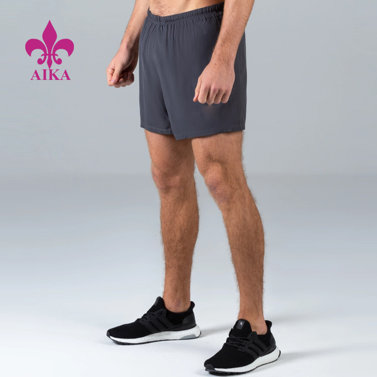 China Manufacturer for Drawstring Track Pants -
100 Polyester Best Quality Sports Shorts Athletic Running Shorts For Men – AIKA detail pictures