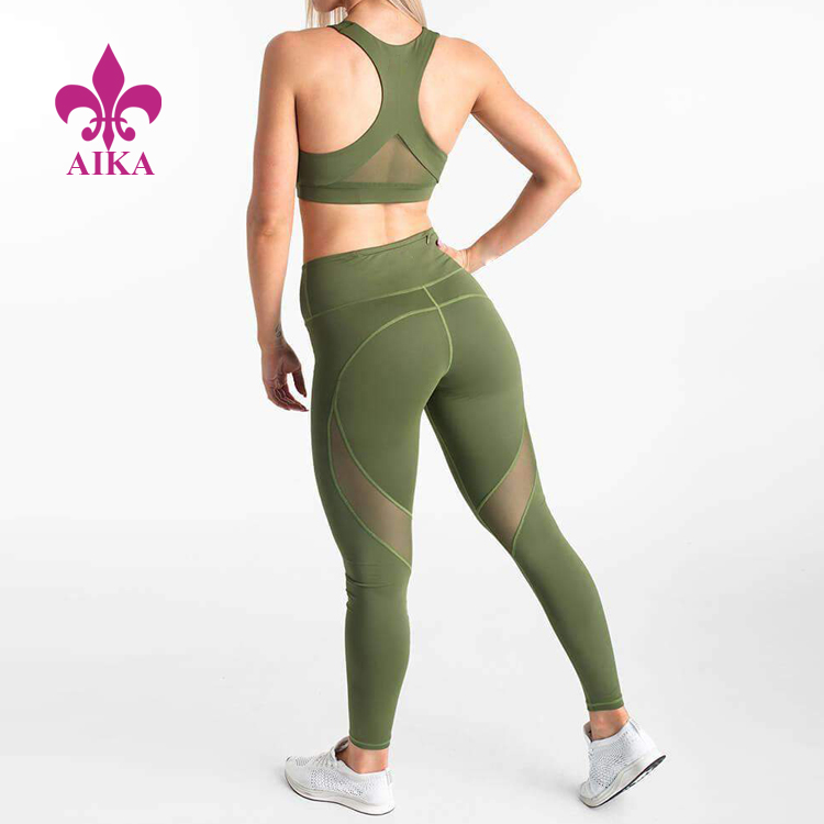Low MOQ for Yoga Pant -
OEM Wholesale High Waist Gym Leggings Yoga Fitness Sports Pants For Women – AIKA detail pictures