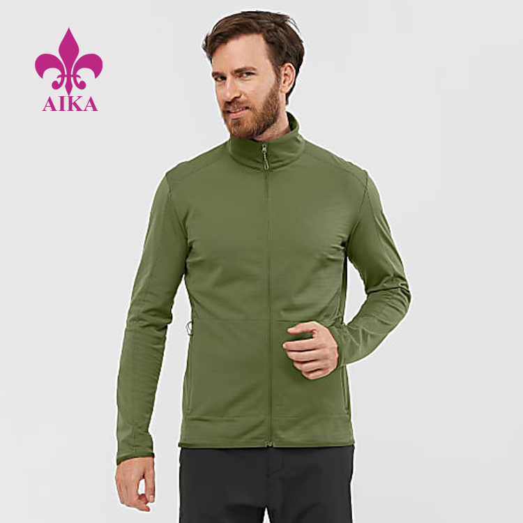 Sports Wears Custom Wholesale Logo Printing Full Zipper Men’s Plus Size Jackets