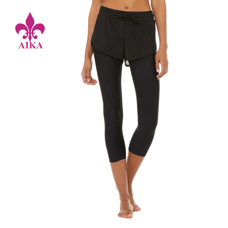 Factory Outlets T Shirts Supplier -
 High Quality Custom Second Skin Feel Soft Shorts Layer Yoga Leggings for Women – AIKA