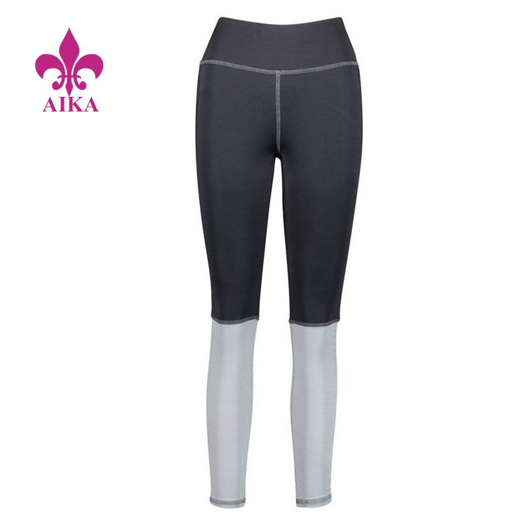 Spandex / Polyester High Waisted Patchwork Fitness Yoga Sports Women Leggings