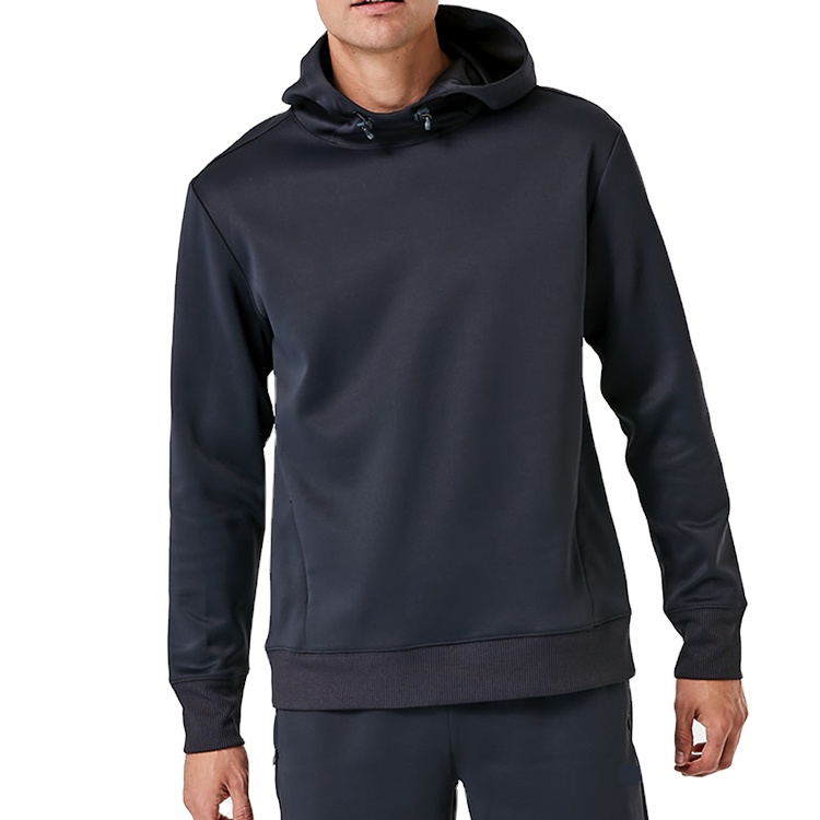 High Quality Wholesale Side Zipper Pocket Workout Hoodie For Men