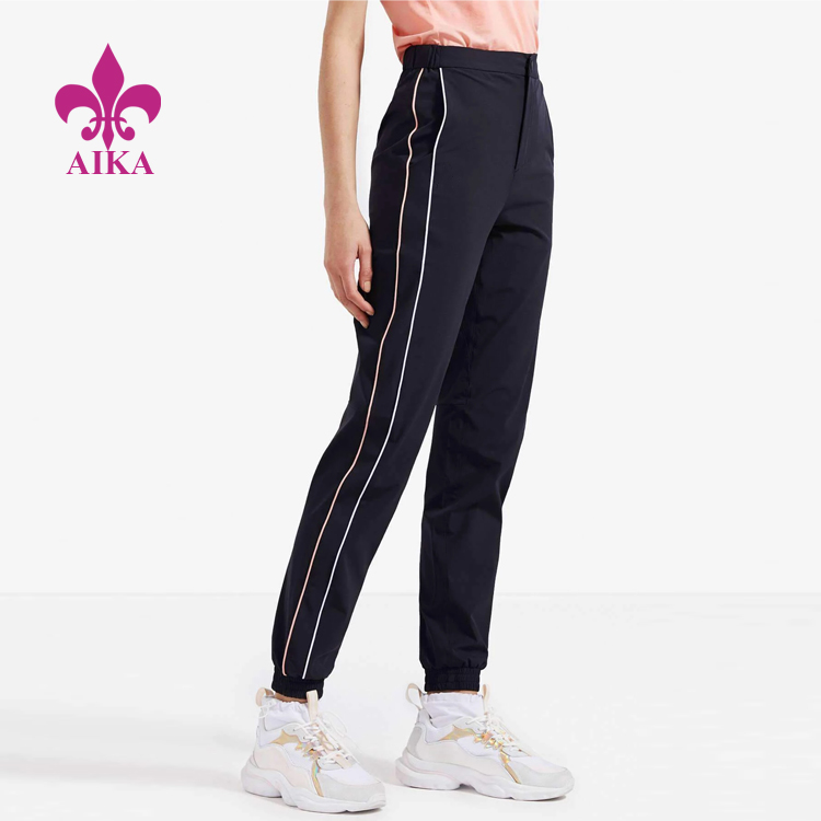 Reasonable price Casual Wear Supplier -
Wholesale Gym Clothing Slightly Loose Quick Dry Stripe Side Women Sports Sweat Pants – AIKA detail pictures