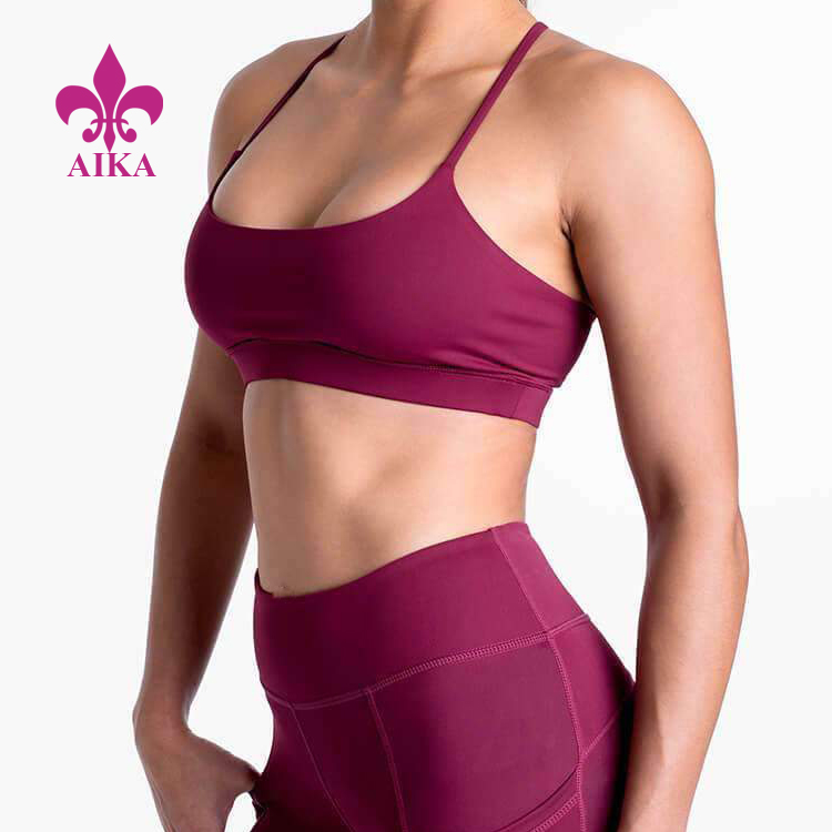 Custom  Bra Design Ladies Gym Clothing Wear Womens Fitness Yoga Sports Bra