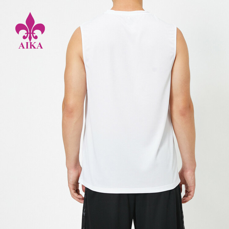 Factory Free sample Sports Pants -
Custom Logo Quick Dry Lighweight Polyester Breathable Gym Singlets Men Wholesale Sports Tank Top – AIKA detail pictures