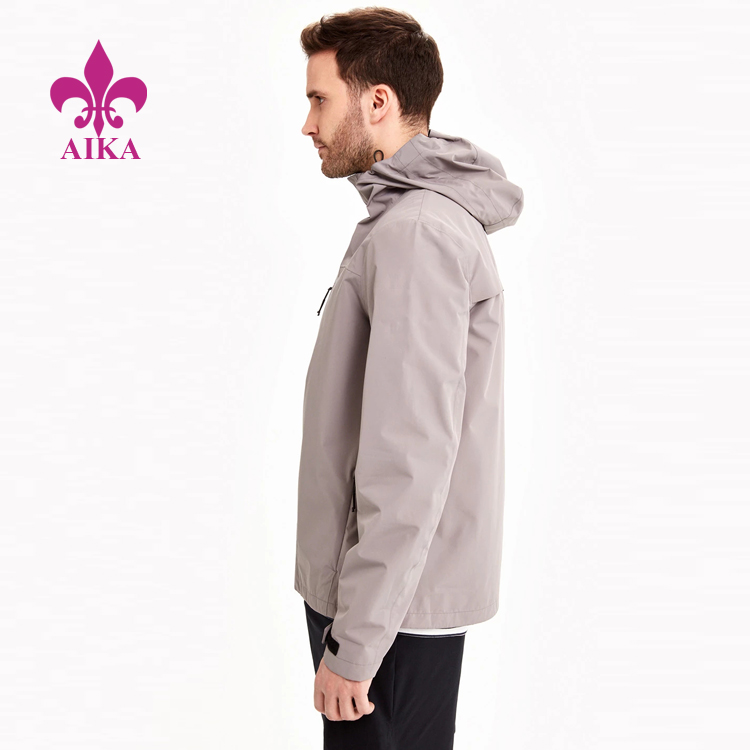 China Factory for Beach Board Shorts -
Men Sports Wear Highly Waterproof Breathable Packable Jacket Running Windbreaker Jacket – AIKA detail pictures