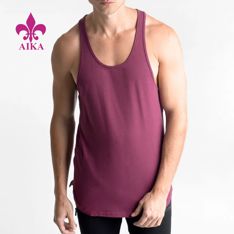 China Made Customized Printed Logo Running Gym Clothing Mens Workout Tank Top