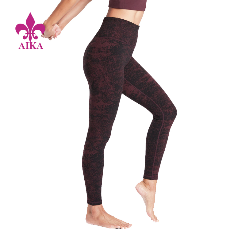 Digital Printing Fitness Gym Leggings High Waist Ladies Leggins Sports Yoga Pants For Women