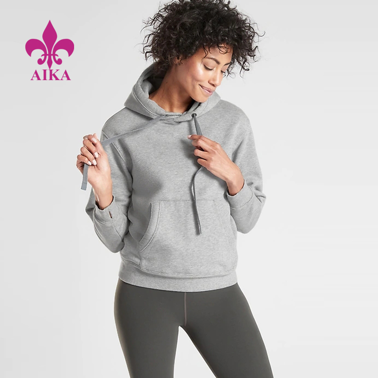 Women Active Wear Super Soft Keep Warm Fleece Pullover Sports Hoodie Sweatshirt