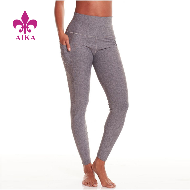 Factory Cheap Gym Tank Tops -
Wholesale ladies casual and comfortable tights solid workout activewear ankle-lenrth leggings for women – AIKA detail pictures