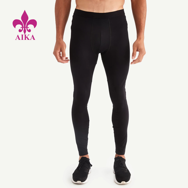 Manufacturing Companies for Man Pant -
 Men Sports Wear Regular Waist Quick Dry Compression Slim Fit Comfort Gym Running Leggings – AIKA