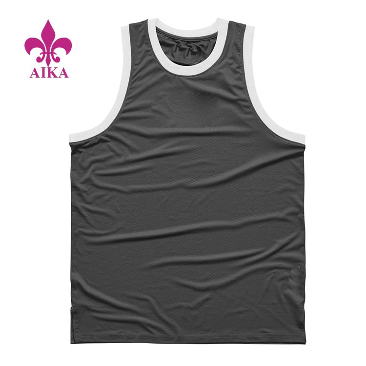 Summer Basketball Mesh Singlet Wear Mens Fitness Gym Tank Top Wholesale Mens Stringer