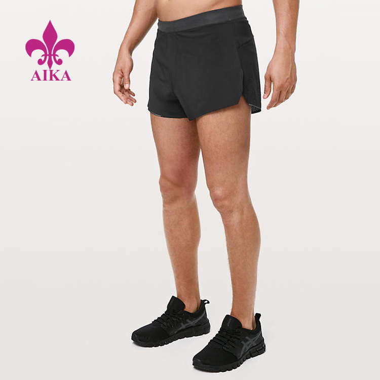 Men Sports Wear Woven Lightweight Mesh Sweat-Wicking Free Running Sports Shorts