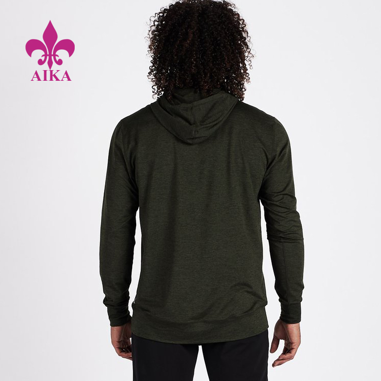 High Quality for Top For Man -
Good price wholesale men’s hooded pullover casual fit with zip-up pocket sportswear hoodies – AIKA detail pictures
