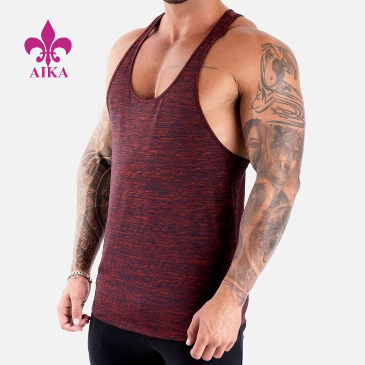 Cheap Price Sports Stringer Wear Reflective Strips Gym Tank Top Wholesale Mens Singlet