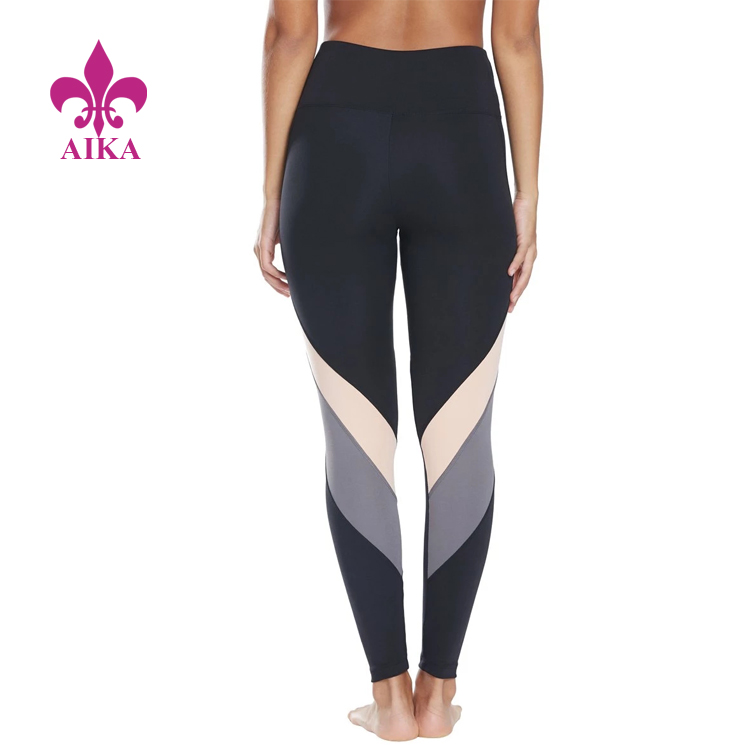 Factory Cheap Gym Tank Tops -
2019 Fashion Design Old School Style Colour Blocked Compression Yoga Sports Women Leggings – AIKA detail pictures