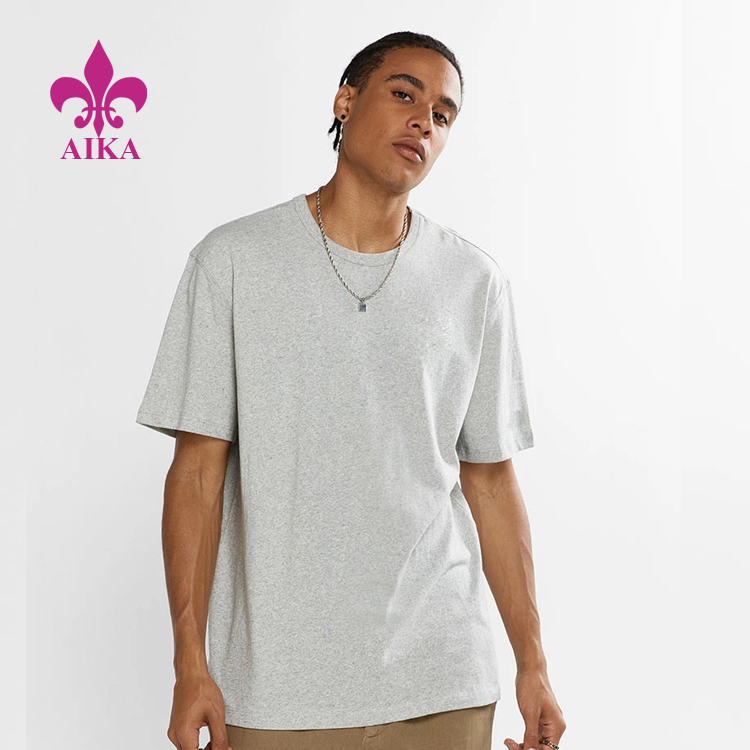 High Quality Custom Logo Printing Fitness Clothing Short Sleeve Cotton T Shirt for Men
