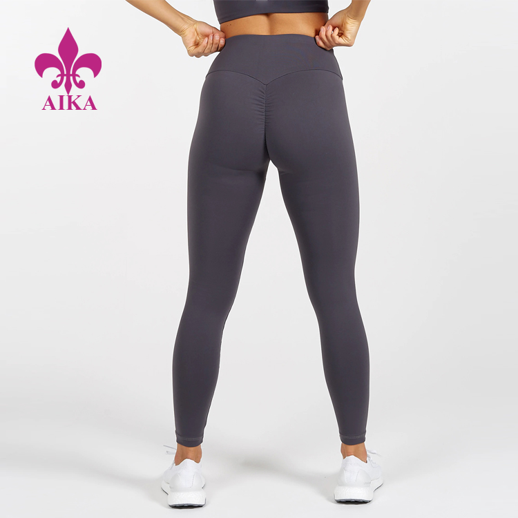 High Waist Scrunch Butt Leggings Design Custom Compression Women Yoga Pants