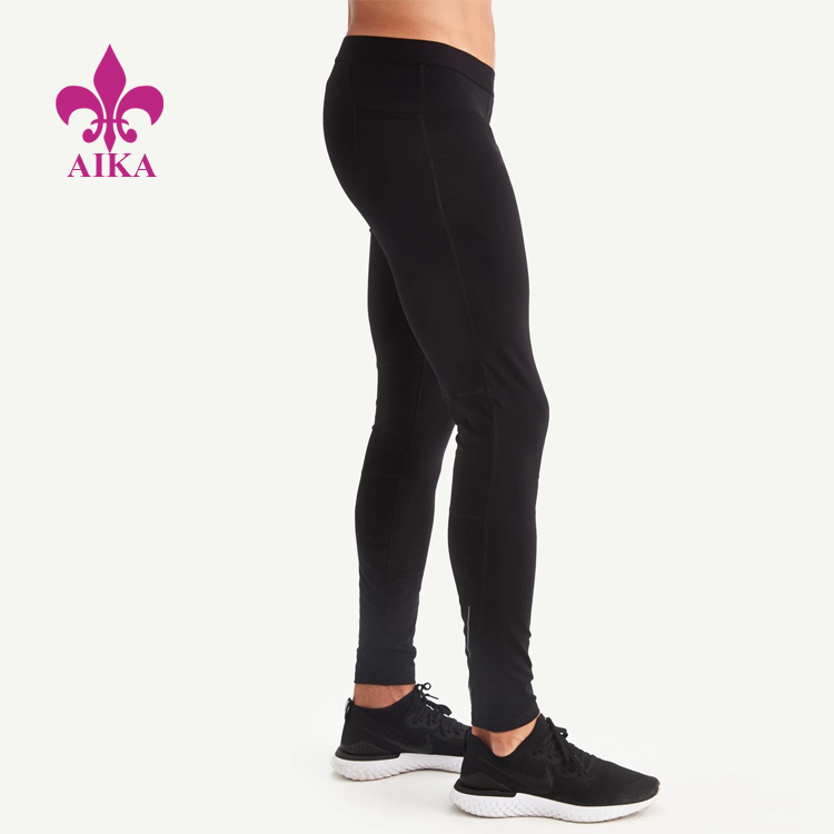 OEM/ODM China Pants Sports -
Men Sports Wear Regular Waist Quick Dry Compression Slim Fit Comfort Gym Running Leggings – AIKA detail pictures
