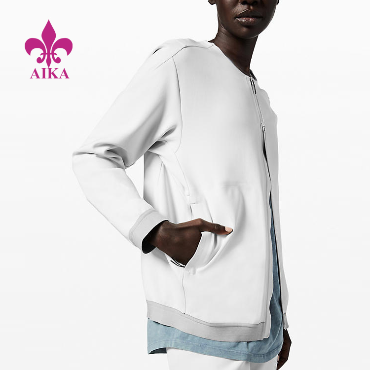 Hot Sale for Large Size Pants -
New Fashion Design Gym Clothing Soft Relaxed Fit Modern Refract Track Jacket – AIKA detail pictures