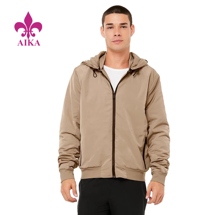 High definition Custom Sports Shorts Manufacturers -
Custom Men Sports Wear Lightweight Woven Relaxed Fit Sports Windproof Jacket – AIKA detail pictures