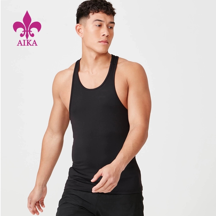 Hot Sell Custom Mens Muscular Sportswear Simple Casual Fitness Training Tank Tops
