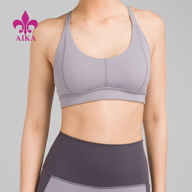 Custom Design Ladies Gym Clothing Wear High Impact Workout Sports Bra For Women