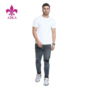 High definition Men Plain Shirt -
 Best Quality Man Sport Wear Spandex Polyester Custom Blank Short Sleeves T Shirts For Men – AIKA