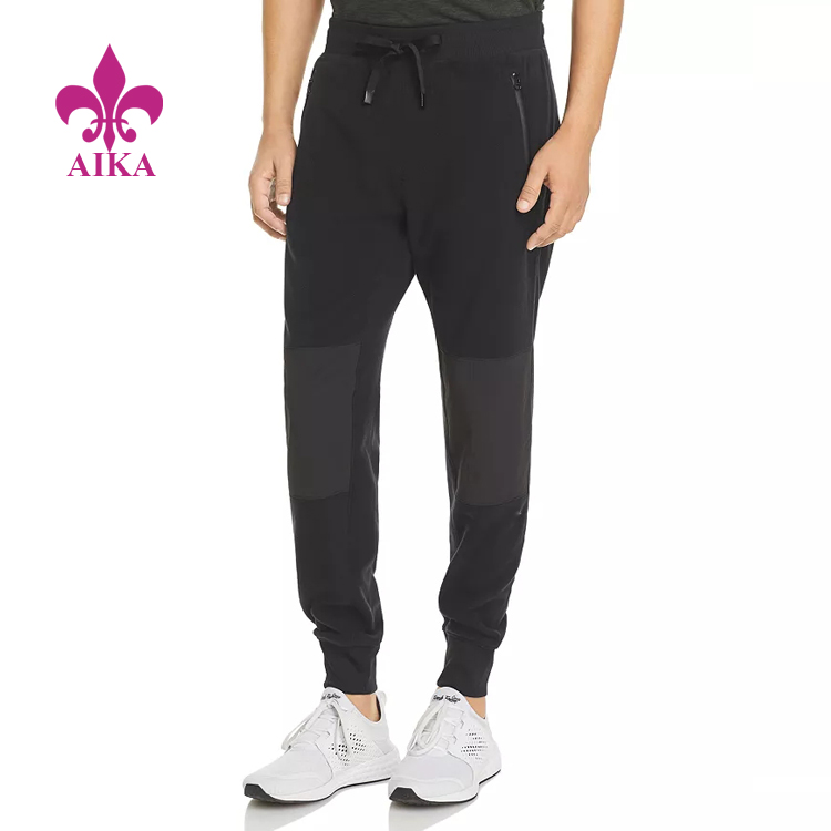 Custom Logo Printing Sewaat Pants Elastic Waist 100% Cotton Sweat-wicking Training Men Jogger